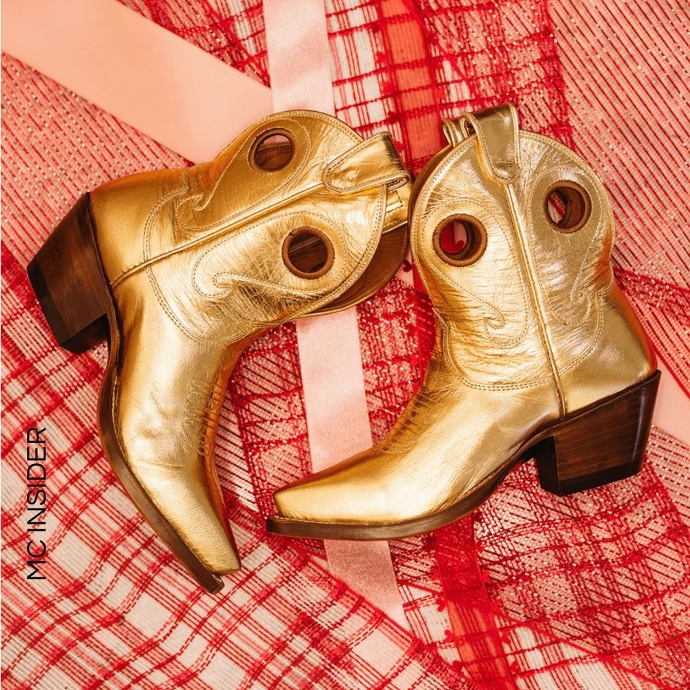 Miron Crosby Marianne Gold Cowboy Boots